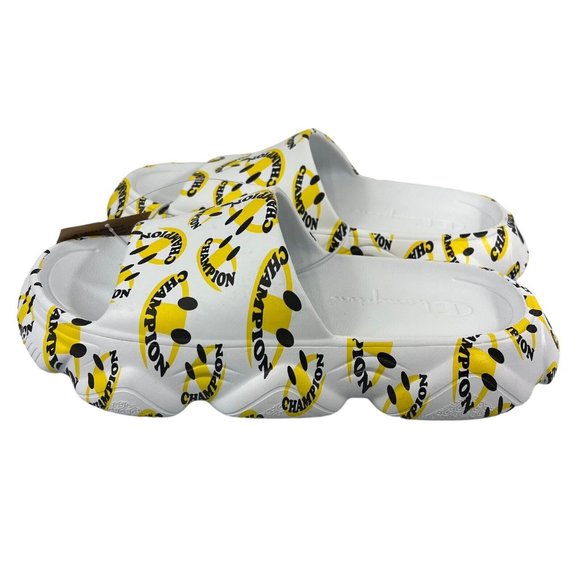NEW Champion Meloso Squish Smile Rap Hip Hop Streetwear Slides Sandals Men 10 - Picture 14 of 16